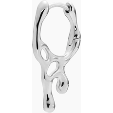 Maria Black Sortedam Huggie - Silver