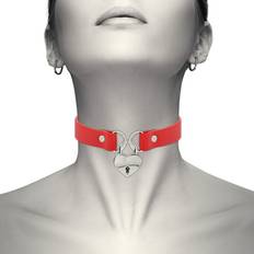 Coquette Chic Desire håndlavede choker hjerte rød