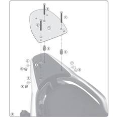 Bolsas de motocicleta rebaja Givi Portamaletas superior para caja monolock para modelos posteriores de Piaggio Medley