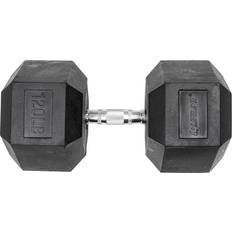 Fitness Lifeline Premium Rubber Hex Dumbbell Single 120 lbs