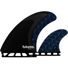 SUP Accessories Futures Rasta Twin Surfboard Fins Black Blue