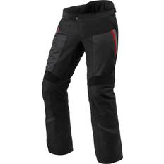 4XL Pantalones de moto Rev'it! Tornado H2O, pantalones textiles impermeables color: Negro/Gris/Rojo tamaño: