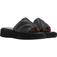 ATP Atelier Sandals Bergamo Black Nappa black Sandals for ladies UK