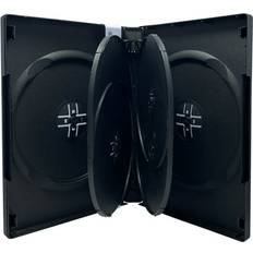 Optical Storage Mediaxpo 10 Black 6 Disc DVD Cases