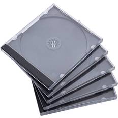 Maxtek 10.4 mm Standard Single Clear CD Jewel Case 50 Pack