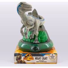 Jurassic World Universal Blue Velociraptor Battery Operated 3D LED Night Light Easy Activation Shut Off 20278