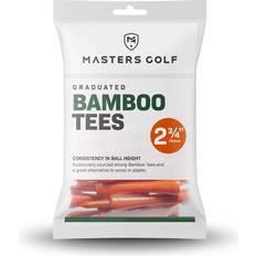 Orange Accessoires de golf Masters Bamboo Graduated Golf Tees 2 3/4'' bag