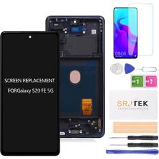 Replacement Screens Agcut Screen Replacement for TFT Samsung Galaxy S20 FE 5G LCD for SM-G781B SM-G781U SM-G781N SM-G781V LCD Display Touch Screen Digitizer Assembly Kits 6.5'' Black with Frame