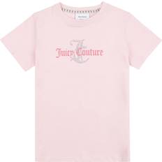 Juicy Couture Girls Diamante Regular Short Sleeve T-shirt Almond Blossom, Light Pink, Age: 12-13 Years, Women age: 12-13 YEARS