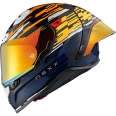 Nexx X.R3R Glitch Racer, Integralhelm Orange/Blau/Schwarz