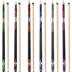 Table Sports GSE Games & Sports Expert & Sports Expert Set of 6 Canadian Maple Hardwood Billiard Pool Cue