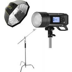 Lighting & Studio Equipment Flashpoint XPLOR 600 PRO TTL Octa Quick XL SoftboxBowens Mount 48" C Stand