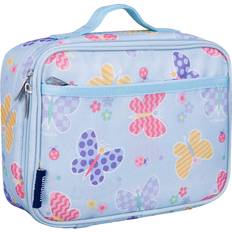 Wildkin Kids Insulated Lunch Box for Boy and Girls BPA Free Butterfly Garden Blue