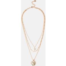 Jewellery Mint Velvet Triple Layered Necklace, Gold