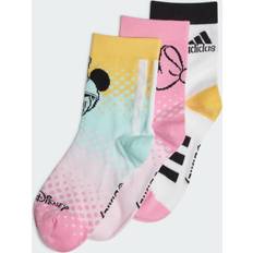 Micky Maus Kinderbekleidung adidas x Disney Minnie Mouse Socks Pairs White Clear Pink Bliss Pink