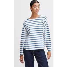 B.Young Femme T-shirts B.Young Shirt 'RAMSI' blau offwhite