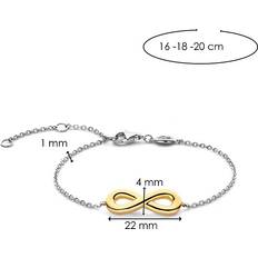 Bijoux Ti Sento Bracelet 2823SY Argent Doré Infini