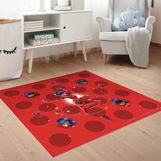 Klebefieber Vinyl-Teppich Miraculous Ladybug Rot