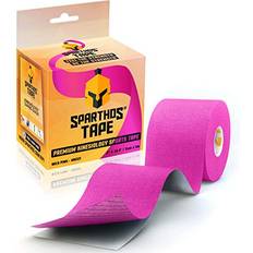 Kinesiology Tape Sparthos Sparthos Kinesiology Tape Incredible Support for Athletic Sports and Recovery Free Kinesio Taping Guide! Wrap Neck Body Pain Skin Strips Medical Water Proof Boobtape Pro Uncut Pink