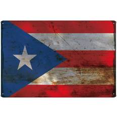 Vianmo Blechschild gewölbt Stadt Puerto Rico Puerto Rico