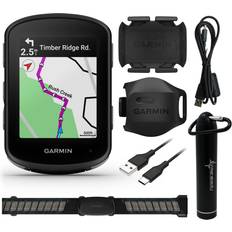 Garmin 540 Garmin Edge 540 Bundle with Edge 540 Speed Sensor and Cadence Sensor HRM-Dual monitor with Wearable4U Power Bank Bundle