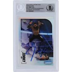 Topps Jimmy Uso WWE Autographed 2020 Chrome Refractors #32 Beckett Fanatics Witnessed Authenticated Card