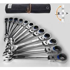 IRONCUBE Flex Head Ratcheting Wrench Set Team Maintenance Tools