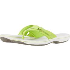 Textile - Women Flip-Flops Clarks Women's Breeze Sea Flip-Flop, Lime Synthetic