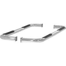 Dodge Bodywork Aries 3-Inch Round Polished Nerf Bars, No-Drill, Select Dodge Ram 1500