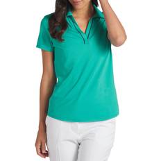 Puma Women Tops Puma Women's Cloudspun Piped Polo Green