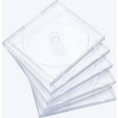 Maxtek 10.4 mm Standard Single Clear CD Jewel Case 25 Pack