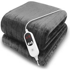 Dreamcatcher Purus Deluxe Electric Fleece Blankets Grey