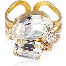 Kristall Ringar Caroline Svedbom Mini Ring Gold Crystal