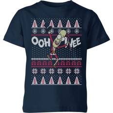 Rick and Morty Ooh Wee Kids' Christmas T-Shirt Navy 11-12 Years