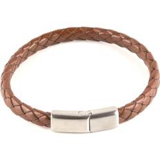 Seven/East Leather Bracelet Brown ONE