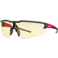 Milwaukee Protective Gear Milwaukee Anti-Scratch Safety Glasses Yellow Lens Black/Red Frame