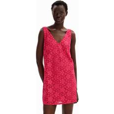 Desigual Femme Robes Desigual Robe Femme Lace - Rose