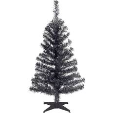 Plastic Interior Details National Tree Company Tinsel Black Christmas Tree 36"