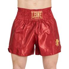 Rot Kampfsportanzüge Leone 1947 Basic 2 Thaibox Trunks