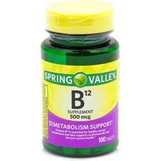 Spring Valley Vitamin B12 Tablets 500mcg 100 Count