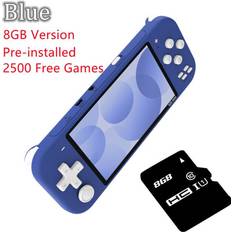 HCSC Blue 8GB Newest 4.3 inch Handheld Portable Game Console with IPS screen