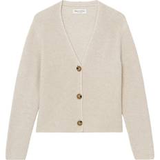 GOTS (Global Organic Textile Standard) Trøjer Marc O'Polo Cardigan, Longsleeve, Vneck Kvinde Cardigans hos Magasin Sandy Melange