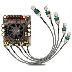 Amplifiers & Receivers Spactz AS21P Bluetooth 5.1 Digital Power Amplifier Board 2.1 Channel TPA3255 DC 18-50V for Subwoofer Speaker, External