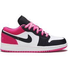 Nike Air Jordan 1 Low SE GS - Black/Black/Active Fuchsia