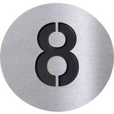 Black Facade Numbers Radius House Number