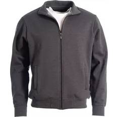 Roberto sweat cardigan, Antracit Melange