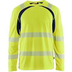 Blåkläder Uv-Skyddad Långärmad T-Shirt Varsel Varselgul/Marinblå