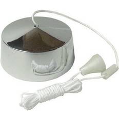 AET PLSPC 6 A 2 Way Chrome Effect Bathroom Pull Cord Ceiling Switch