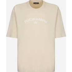 Dolce & Gabbana Beige Tops Dolce & Gabbana Beige Print T-Shirt IT