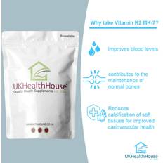 UKHealthhouse Vitamin K2 MK-7 100mcg 240 Tablet